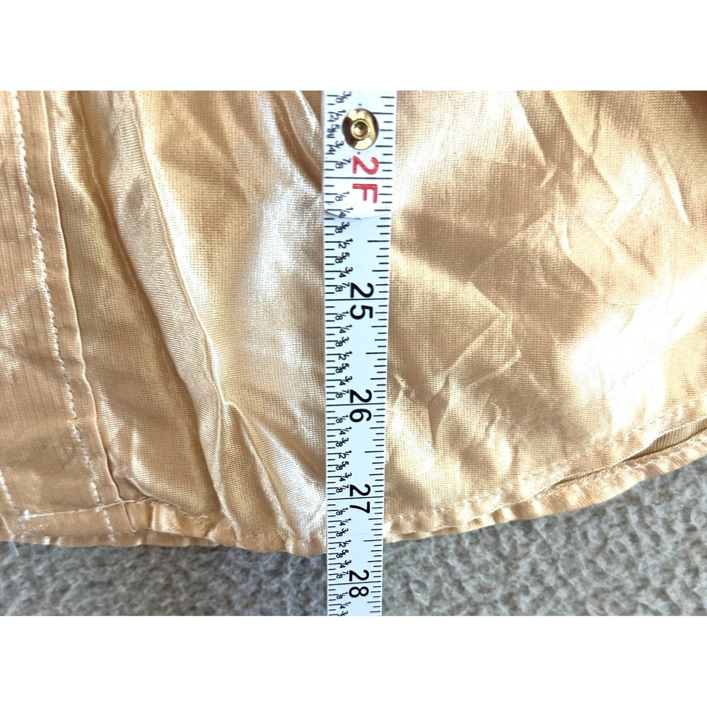 Vintage 40s 50s Western Floral Button-up Shirt Mens Large Rockabilly Yoke Gold - Picture 4 of 11